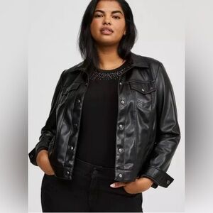 Torrid faux leather jacket